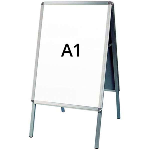 Alu-Line Rondo Kundenstopper - A1 - Silber
