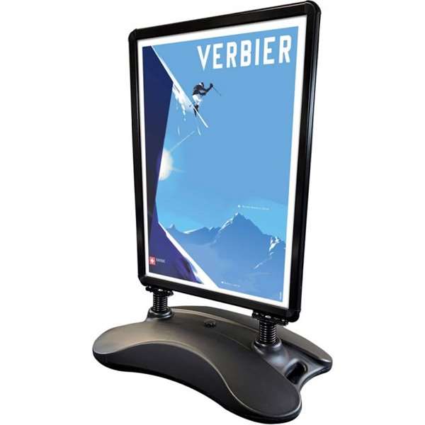 Wind-Sign Waterbase Basic Kundenstopper 32mm (R) 50x70cm - Schwarz